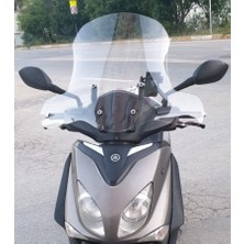 Motocam Yamaha Xcity 250 Ön Cam 2011-2016 Model 50CM Şeffaf Renkli 4mm Elcikli
