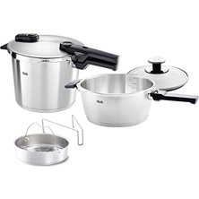 Fissler Vitaquick Premium Düdüklü Tencere With Insert 3,5 + 6 Litre