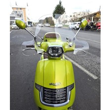 Motocam Skyjet Ravida Ön Cam 2024-2026 Model 37CM Şeffaf Renkli 4mm Elcikli Aparatsız