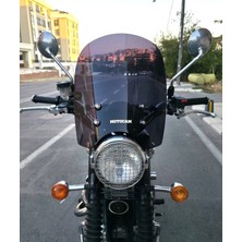 Motocam Trıumph Scrambler 900 Ön Cam 2005-2025 Model 45CM Siyah Renkli 4mm
