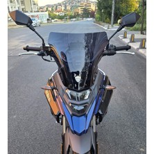 Motocam Sym Nht 200 Ön Cam 2023-2026 Model 30CM Siyah Renkli 4mm Sportif