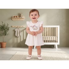 Mihrumay Kız Bebek Kelebek Baskılı Elbise