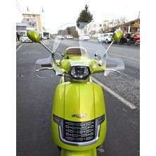 Motocam Apachi Beauty 50 Ön Cam 2024-2026 Model 37CM Şeffaf Renkli 4mm Elcikli Aparatsız