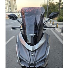 Motocam Sym Jet 14 Evo 200 Plus Ön Cam 2023-2026 Model 45CM Siyah Renkli 4mm