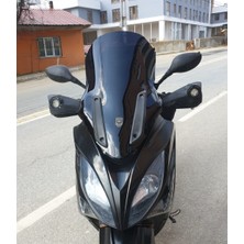 Motocam Kymco Xciting 400 I Ön Cam 2008-2017 Model 72CM Siyah Renkli 4mm Uzun