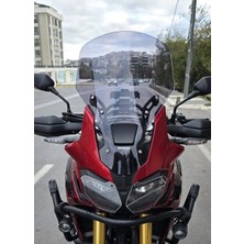 Motocam Honda Africa Twin Crf 1000 Ön Cam 2016-2020 Model 55CM Füme Renkli 4mm Uzun
