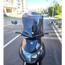 Motocam Piaggio Beverly 250 Ön Cam 2005-2007 Model 44CM Siyah Renkli 4mm