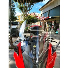 Motocam Gilera Nexus 500 Ön Cam 2004-2008 Model 58CM Şeffaf Renkli 4mm