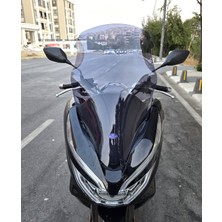Motocam Honda Pcx Ön Cam 2018-2020 Model 65CM Füme Renkli 4mm Orta Boylu