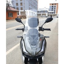 Motocam Kral Arneb 150 Ön Cam 2023-2026 Model 65CM Şeffaf Renkli 4mm Orta Boylu