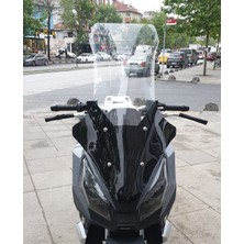 Motocam Rmg Moto Gusto Dream 150 Ön Cam 2023-2026 Model 78CM Şeffaf Renkli 4mm Uzun