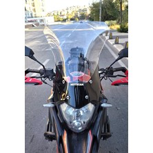 Motocam Mondial Rx3 I Evo Ön Cam 2015-2022 Model 52CM Şeffaf Renkli 4mm Uzun