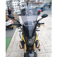 Motocam Bajaj Dominar 250 Ön Cam 2017-2026 Model 58CM Füme Renkli 4mm