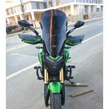 Motocam Bajaj Dominar 400 Ön Cam 2017-2026 Model 58CM Siyah Renkli 4mm