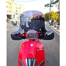 Motocam Küba Grace 125 Ön Cam 2023-2026 Model 37CM Siyah Renkli Elcikli Aparatsız