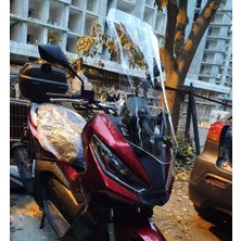 Motocam Kanuni Seha 125 Ön Cam 2022-2026 Model 75CM Şeffaf Renkli 4mm Uzun