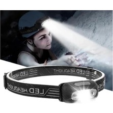 Hakay Sensörlü Kafa Lambası, USB Şarjlı, Su Geçirmez, Ayarlanabilir Açı ve Yüksek Batarya Kapasitesi