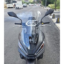 Motocam Kanuni Seha 250 Ön Cam 2022-2026 Model 55CM Şeffaf Renkli 4mm Kısa
