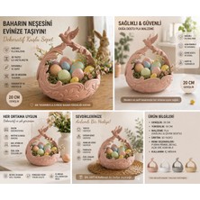 3D Boyuthane Dekoratif Kuşlu Sepet – 3D Baskı Pla, 20 cm Genişlik