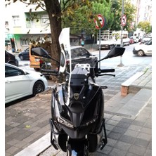 Motocam Barossa Adv 125 Ön Cam 2025-2026 Model 57CM Şeffaf Renkli 4mm Sportif