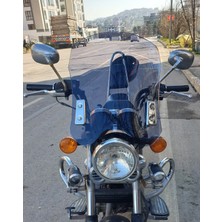 Motocam Küba Süperlight 150 Ön Cam 2008-2026 Model 53CM Füme Renkli 4mm Aparatsız