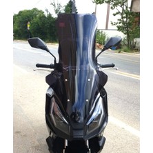 Motocam Motolüx Wow 150  Ön Cam 2023-2026 Model 78CM Siyah Renkli 4mm Uzun