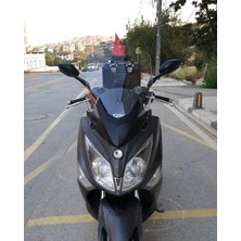 Motocam Sym Joymax 250 I Ön Cam 2015-2016 Model 65CM Şeffaf Renkli 4mm Aparatsız