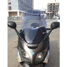 Motocam Piaggio x Evo 400 Ön Cam 2008-2016 Model 58CM Füme Renkli 4mm Orijinal Boylu