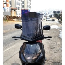Motocam Piaggio Beverly 250 Ön Cam 2005-2007 Model 53CM Siyah Renkli 4mm Uzun