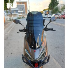 Motocam Rks Newlight 125 Ön Cam 2021-2022 Model 65CM Siyah Renkli 4mm Pro Modele Uymaz