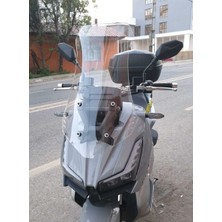 Motocam Motolüx Wow 150  Ön Cam 2023-2026 Model 75CM Şeffaf Renkli 4mm Uzun