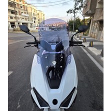 Motocam Rks Vieste 249 Ön Cam 2022-2026 Model 55CM Füme Renkli 4mm Kısa