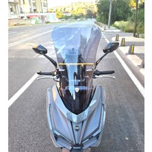 Motocam Sym Jet 14 Evo 200 Plus Ön Cam 2023-2026 Model 58CM Füme Renkli 4mm