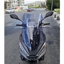 Motocam Kanuni Seha 250 Ön Cam 2022-2026 Model 55CM Füme Renkli 4mm Kısa
