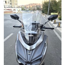 Motocam Sym Cruisym 150 Gt Ön Cam 2023-2026 Model 45CM Şeffaf Renkli 4mm