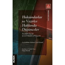 Klasik Yayınları Hükümdarlar ve Vezirler Hakkında Düşünceler