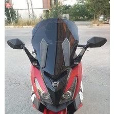 Motocam Sym Cruisym 250 I Ön Cam 2018 Model 57CM Siyah Renkli 4mm Uzun