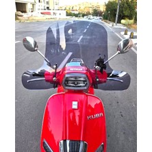Motocam Küba Grace 125 Ön Cam 2023-2026 Model 37CM Füme Renkli Elcikli Aparatsız