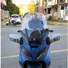 Motocam Suzuki Burgman 650 Ön Cam 2005-2008 Model 65CM Şeffaf Renkli 4mm