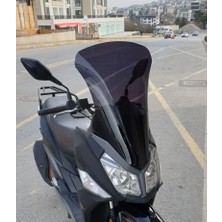 Motocam Sym Jet 14 200 Ön Cam 2017-2026 Model 65CM Siyah Renkli 4mm Uzun