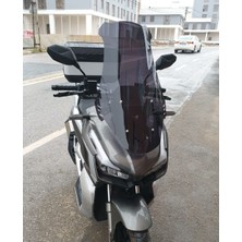 Motocam Küba Rubano 150 Ön Cam 2023-2026 Model 75CM Siyah Renkli 4mm Uzun