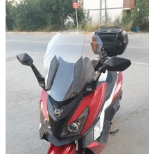 Motocam Sym Cruisym 250 I Ön Cam 2018 Model 57CM Şeffaf Renkli 4mm Uzun