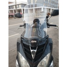 Motocam Sym Joyride 200 Ön Cam 2009-2018 Model 53CM Şeffaf Renkli 4mm