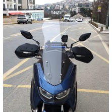 Motocam Yamaha Nmax Ön Cam 2021-2024 Model 72CM Şeffaf Renkli 4mm Uzun