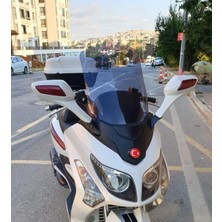 Motocam Sym Gts Evo 250 Ön Cam 2006-2015 Model 63CM Füme Renkli 4mm 10CM Daha Uzun