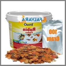 Hakay Renklendirici Pul Yem, 100 Gram Tetra Rubin Flakes, Akvaryum Için