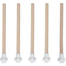 Hakay 20 cm Uzunlukta 5 Adet Pürüzsüz Ahşap Kuş Tüneği