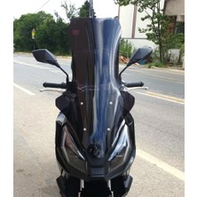 Motocam Kanuni Seha 250 Ön Cam 2022-2026 Model 78CM Siyah Renkli 4mm Uzun