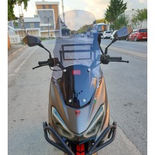 Motocam Rks Newlight 125 Ön Cam 2021-2022 Model 65CM Füme Renkli 4mm Pro Modele Uymaz
