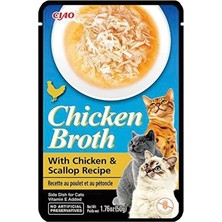 3 Adet Ciao Chicken Broth Tavuk Sulu ve Deniz Taraklı Kedi Çorbası 50 gr